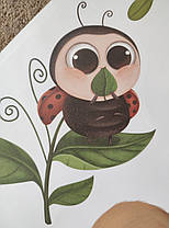 Вінілові наклейки Слонік Оленя Бегемот Лінивець (лист 60 х 90 см) Б265-1, фото 4