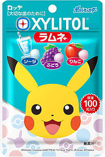 Lotte Xylitol Ramune Candy смачні жувальні таблеточки з ксилітом для профілактики карієсу, 100 шт. До 01/2026