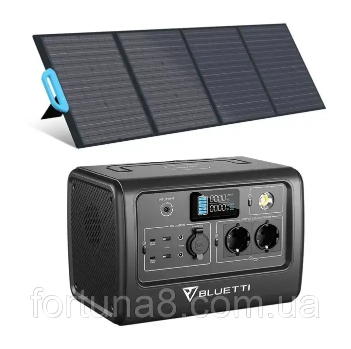 Зарядна станція Bluetti PowerOak EB70, 1000 Вт, 716 Вт·год (електростанція для дому) EU