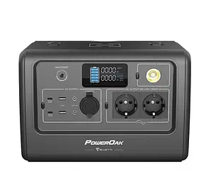 Зарядна станція Bluetti PowerOak EB70, 1000 Вт, 716 Вт·год (електростанція для дому) EU, фото 4