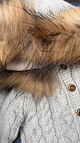 Комбінезон вязаний на овчині (0-3м.)  (YOLA.BABY.SHOP), фото 3