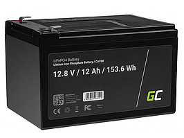 Акумулятор для ДБЖ Green Cell CAV08 LiFePO4 12.8V 12Ah 153.6Wh