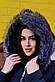Куртка жіноча зимова синя П601, фото 4