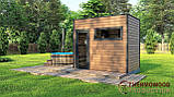 Будівництво мобільної бані 3,1х2,0м Gartensauna-8 Thermowood Production під ключ, фото 5