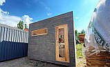 Будівництво мобільної бані 3,1х2,0м Gartensauna-8 Thermowood Production під ключ, фото 9