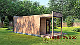Сауна з передпокою та терасою 4,6 x 2,6 м Gartensauna-15 Thermowood Production під ключ від виробника, фото 6