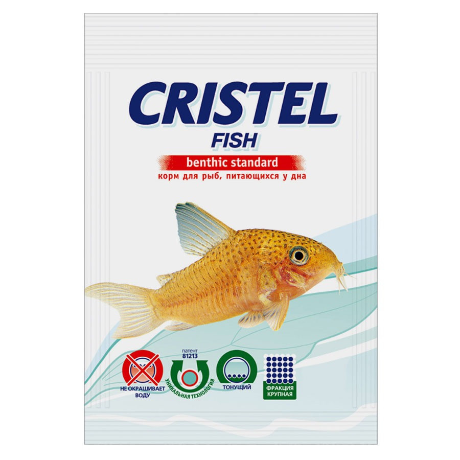 Cristel fish Benthic standard корм для риб, що харчуються біля дна - 40 гр
