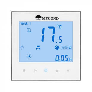 Терморегулятор керування фанкойлами  Mycond  TRF-B2W  24V Wi-Fi Touch White