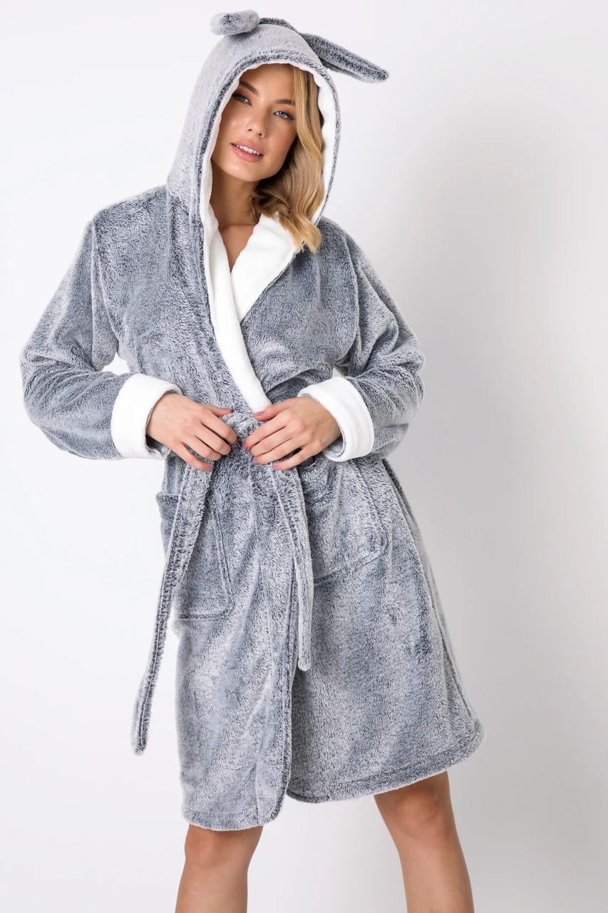 Жіночий халат ARUELLE BUFFY Bathrobe халат для дому з вушками M