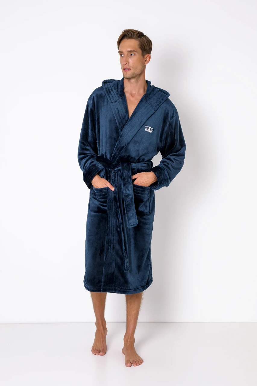 Чоловічий халат для дому ARUELLE William Bathrobe Blue