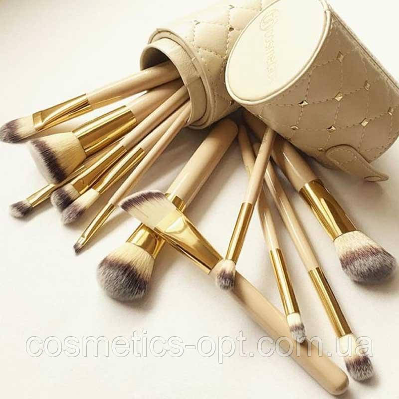 Кисті для макіяжу в тубусі BH Cosmetics Studded Couture Brush Set, 12 шт, фото 1