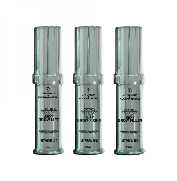 Набір розчинів №123 для ламінування вій та брів CTR, фото 1