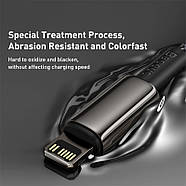 Кабель для швидкої зарядки Type-C на Lightning BASEUS PD20W Tungsten Gold Fast Charging Data Cable 2м (чорний), фото 7