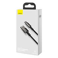 Кабель для швидкої зарядки USB на Type-C 66W 6A BASEUS Tungsten Gold Fast Charging Data Cable 1м (чорний), фото 10