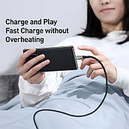 Кабель для швидкої зарядки USB на Type-C BASEUS 66W 6A Water Drop-shaped Lamp SuperCharge 1м (чорний), фото 4