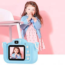 Дитячий цифровий фотоапарат Smart Kids Kitty з 2" екраном у силіконовому чохлі "Кішечка" з вбудованими іграми + Карта пам'яті 16Гб, фото 5