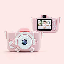 Дитячий цифровий фотоапарат Smart Kids Kitty з 2" екраном у силіконовому чохлі "Кішечка" з вбудованими іграми + Карта пам'яті 16Гб, фото 6