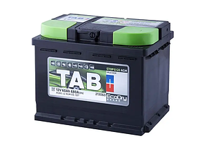 Акумулятор автомобільний TAB AGM Stop&Go L2 60 Ач (TABAGM60), фото 1