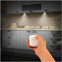 Світильники з пультом та таймером LED light with Remote Control Set (3 світильники) + 11 батарейок Duracell, фото 5