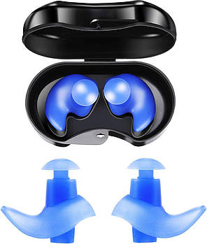 Беруші для плавання, захист від води Perfect Swim Pro Blue (Black case)