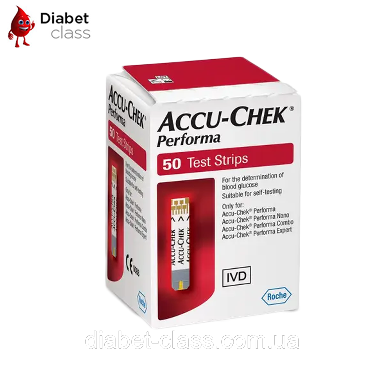 Тест-смужки Акку-Чек Перформа (Accu-Chek Performa) 50 шт.