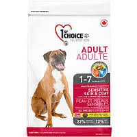 1st Choice Adult All breed Sensitive Skin&Coat Сухой корм для собак всех пород с ягненком и рыбой 7кг