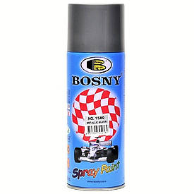 Фарба спрей сріблястий металік Bosny Silver Metallic 1580 Spray Paint 400мл