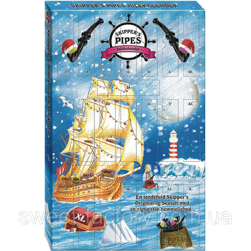 Лакричний адвент Skippers Pipes Advent Calendar 452 g