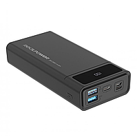 Зовнішній акумулятор RealPower PB-20k PD Powerbank 20000 mAh 18W PD+QC3.0 Black