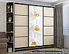 Наклейка на шафу-купе 220 х 60 см на 1 двері  квіти (БП_с_fl101290), фото 6
