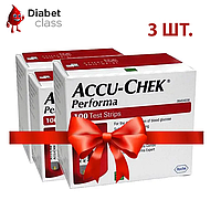 Тест-смужки Акку-Чек Перформа (Accu-Chek Performa) 100 шт. 3 паковання