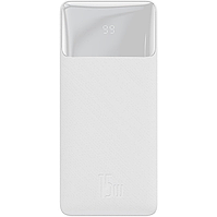 Зовнішній акумулятор Baseus PowerBank Bipow Overseas 15 W 30000 mAh White