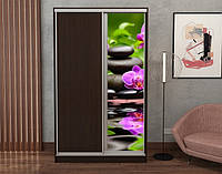 Наклейка на шкаф-купе 220 х 60 см на 1 дверь орхидеи (БП_с_fl12671)