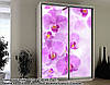 Наклейка на шафу-купе 220 х 74 см на 2 двері Орхідеї (БП_а_fl12768), фото 6
