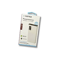 Зовнішній акумулятор Kensa PowerBank KP-62 10000 mAh White