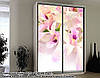 Наклейка на шафу-купе 220 х 60 см на 2 двері Орхідеї (БП_а_fl12965), фото 6