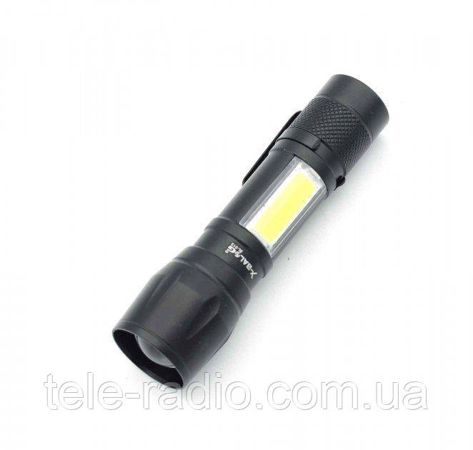 Ліхтарик кишеньковий у чохлі BL-513 usb micro charge, фото 1