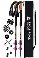 Туристические палки Eagle Rock (фиолет) Треккинговые палки для ходьбы для хайкинга трекинга телескопические