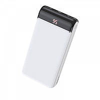 Портативний акумулятор Повербанк Power Bank HOCO Li-Pol 20000 mAh J59A  |Type-C/Lightning, 5V-2A | white