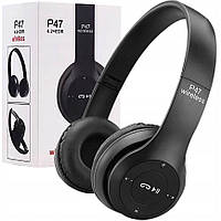 Беспроводные наушники BLUETOOTH микрофон P47 Black