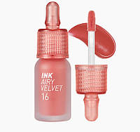 Peripera Ink Airy Velvet Tint #16 Favourite Orange Pink - Матовый тинт для губ