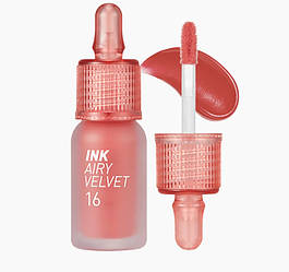 Peripera Ink Airy Velvet Tint #16 Favourite Orange Pink - Матовий тінт для губ