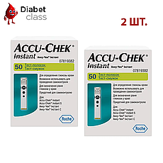 Тест-смужки Акку Чек Інстант (Accu Check Instant) 2 упаковки
