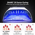 Професійна UV/LED лампа SUN C6 Рlus для сушіння нігтів з підставкою для телефону, 216 Вт, фото 7