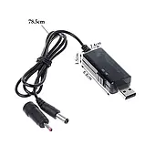 Кабель USB-DC для роутера 9V/12V з перемикачем, живлення від PowerBank, DC 5.5×2.1, фото 4