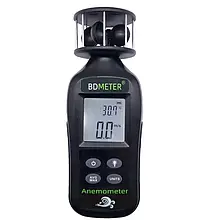 Анемометр чашковий BDMeter ручний, цифровий, для вимірювання швидкості вітру 0.4-30 м/c
