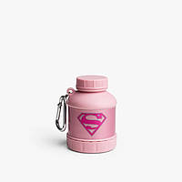 Контейнер для спортивного питания Smart Shake Whey2Go DC, 110 мл, Supergirl