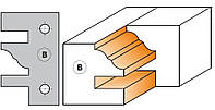 Фигурные ножи для рамных фасадов CMT 40х24.5х2 тип B (695.014B)