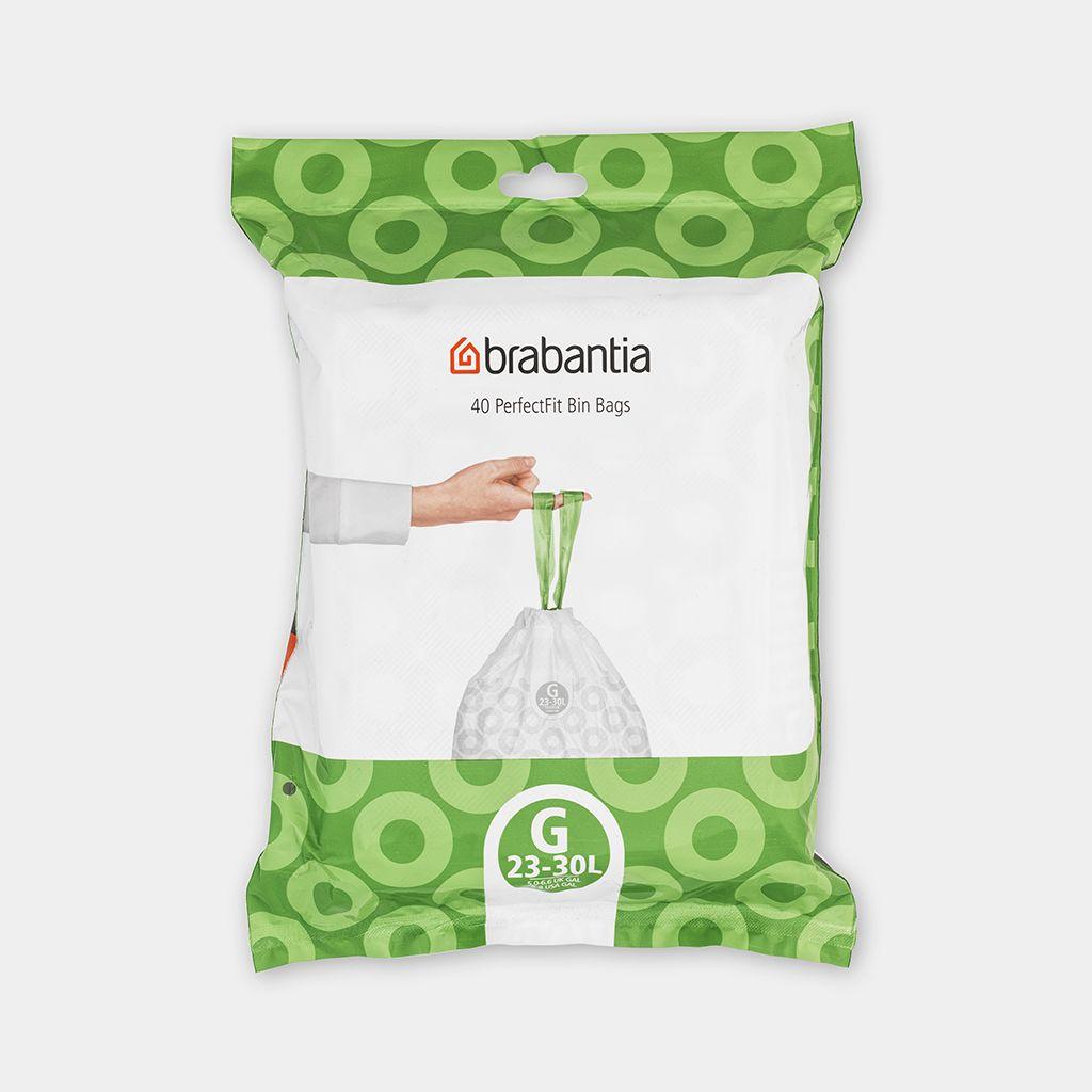 Набір пакетів для сміття Brabantia G 23/30л, 40шт.(375668)