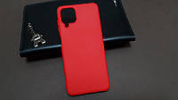 Чохол бампер силіконовий Samsung A22 4G (A225) Самсунг Колір Червоний (Red) Soft-touch з мікрофібра